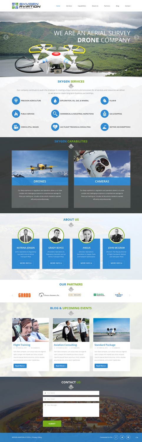 Web Design by pb for SkyGen Aviation | Design #9511942