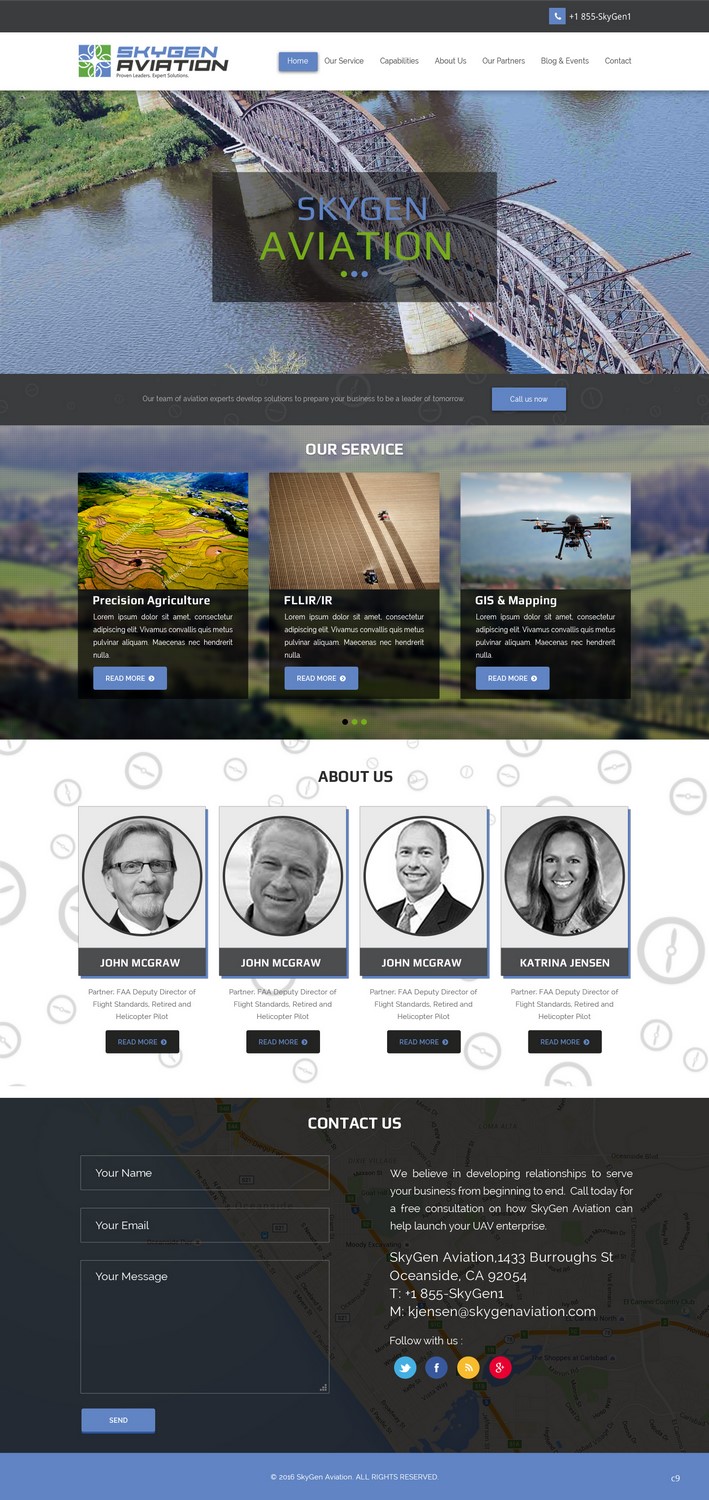 Web Design by pb for SkyGen Aviation | Design #9511943