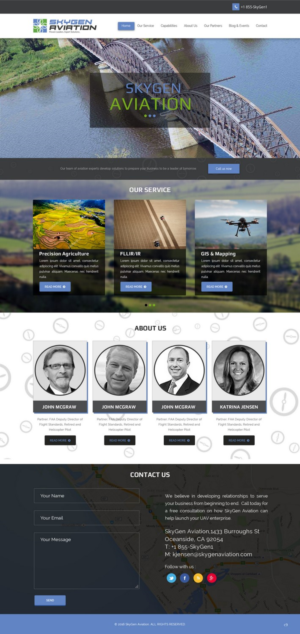 Diseño Web por pb para SkyGen Aviation | Diseño: #9511943