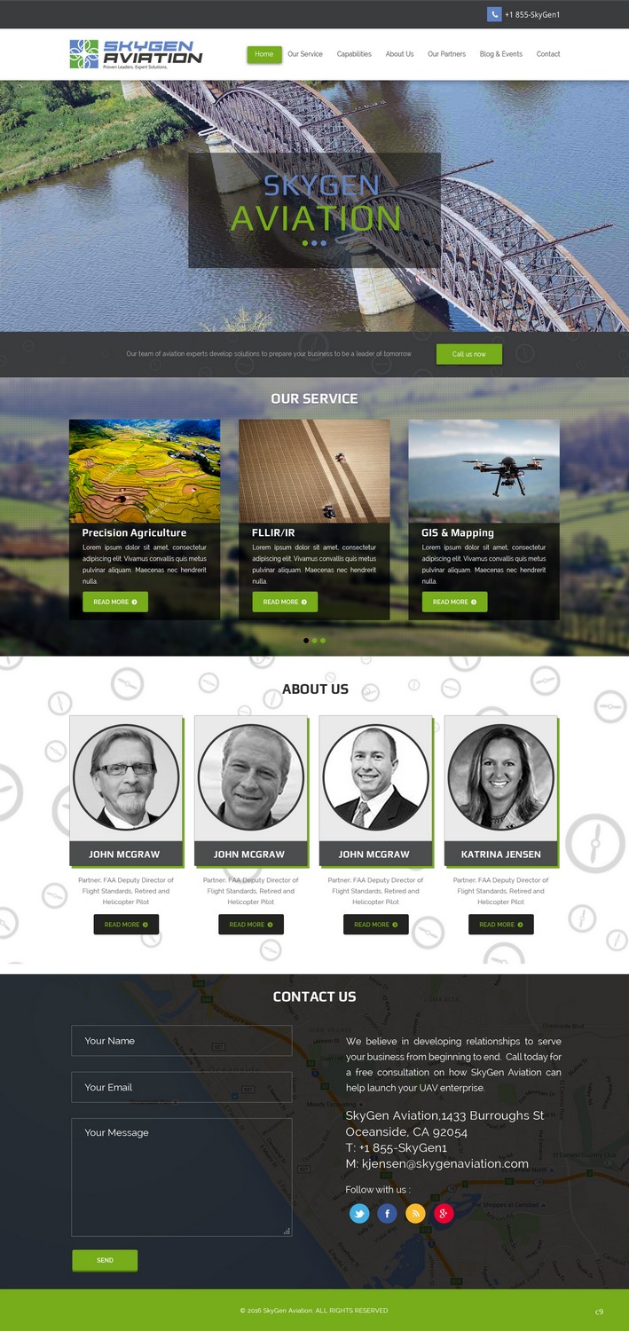 Diseño Web por pb para SkyGen Aviation | Diseño #9511944