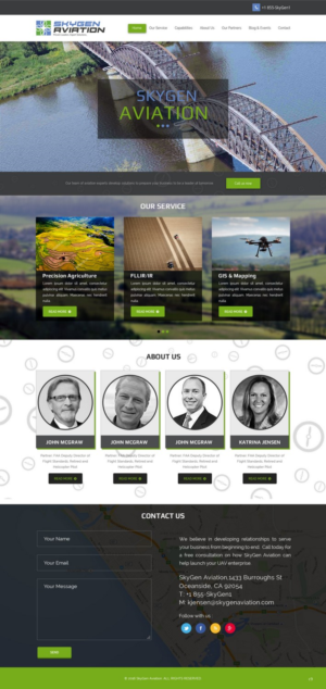 Web Design by pb for SkyGen Aviation | Design: #9511944