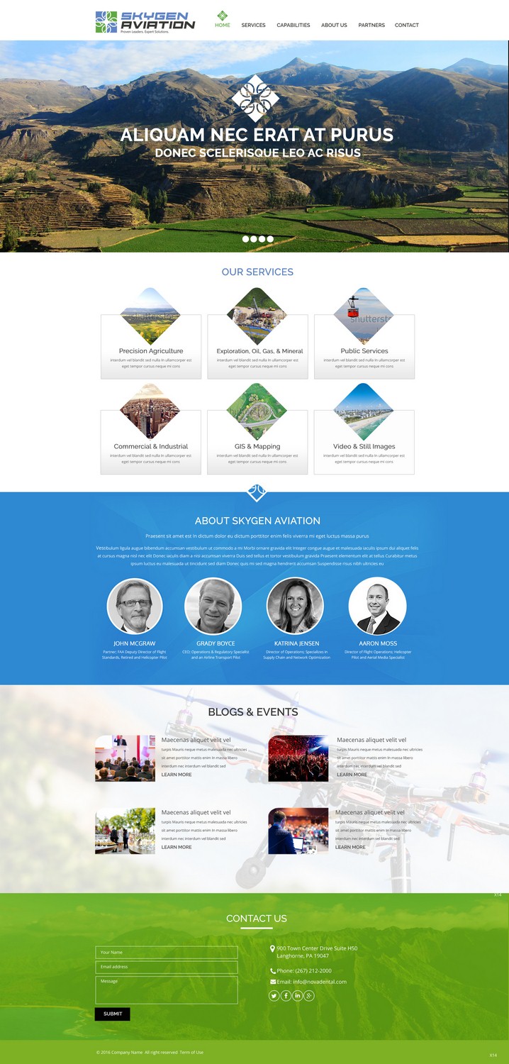 Web Design by pb for SkyGen Aviation | Design #9511945