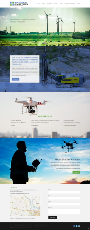 Diseño Web por pb para SkyGen Aviation | Diseño: #9511968