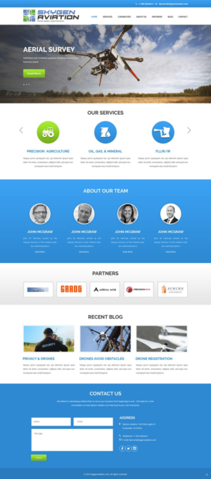 Web Design by pb for SkyGen Aviation | Design: #9533143