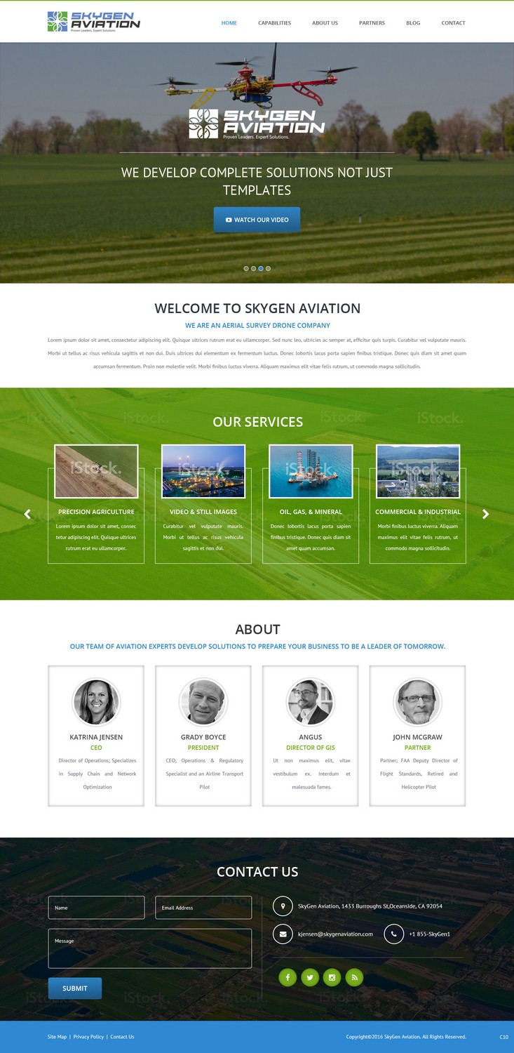 Web Design by pb for SkyGen Aviation | Design #9533144