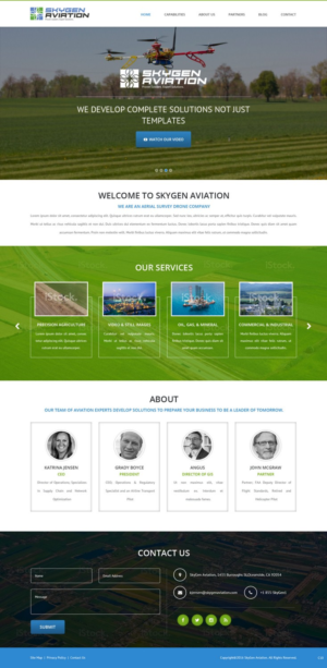 Web Design by pb for SkyGen Aviation | Design: #9533144