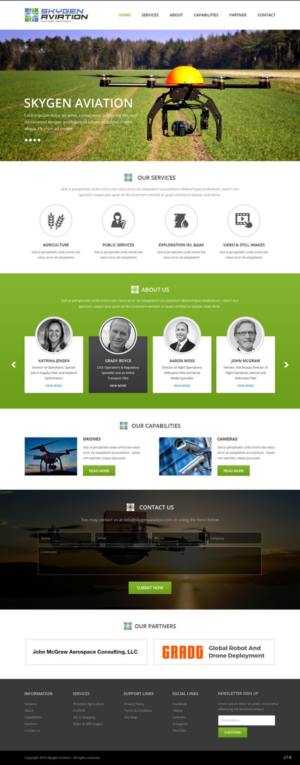 Web Design by pb for SkyGen Aviation | Design: #9533146
