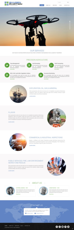 Diseño Web por pb para SkyGen Aviation | Diseño: #9533162