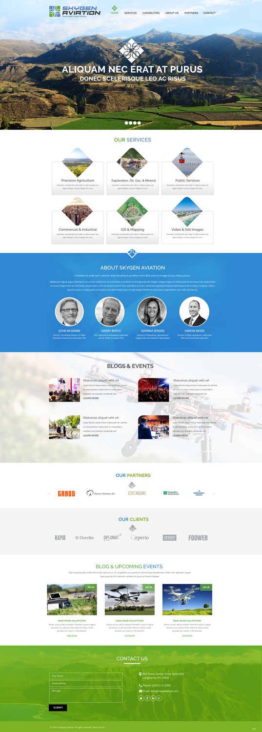 Web Design par pb pour SkyGen Aviation | Design #9603069