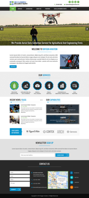 Diseño Web por Sbss para SkyGen Aviation | Diseño: #9551434