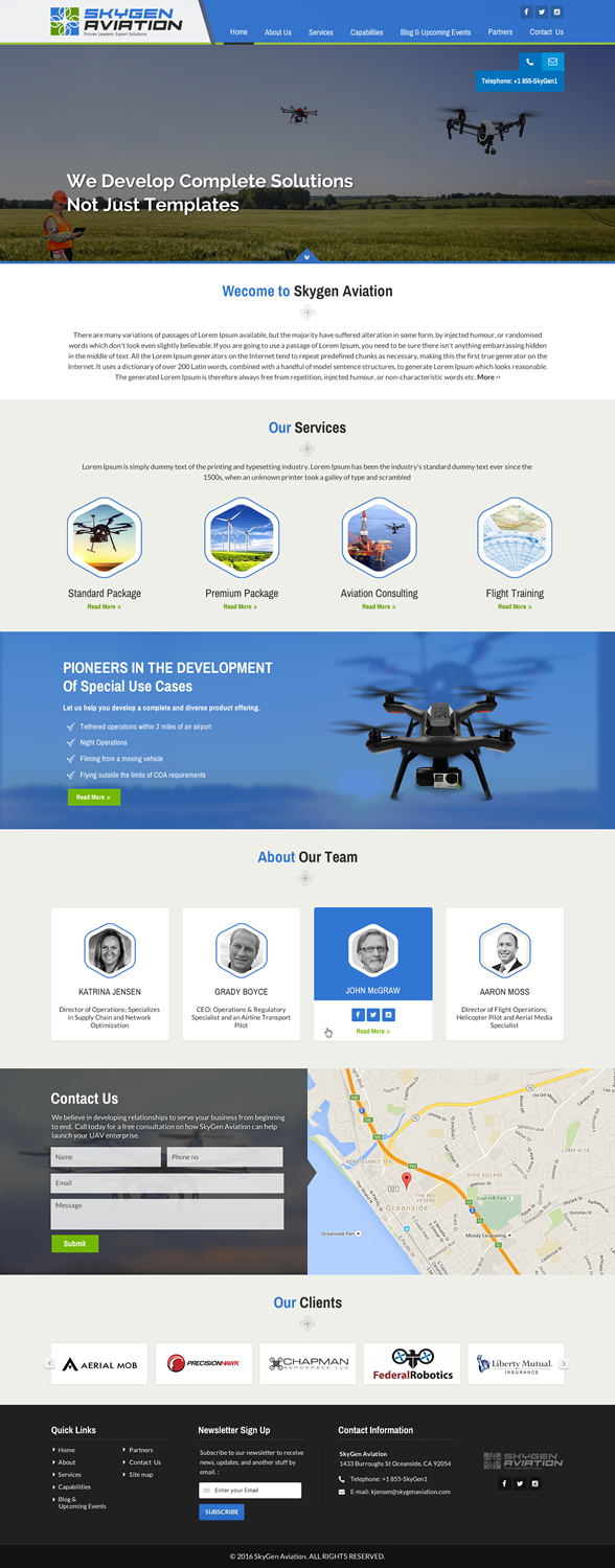 Web Design par Sbss pour SkyGen Aviation | Design #9551499