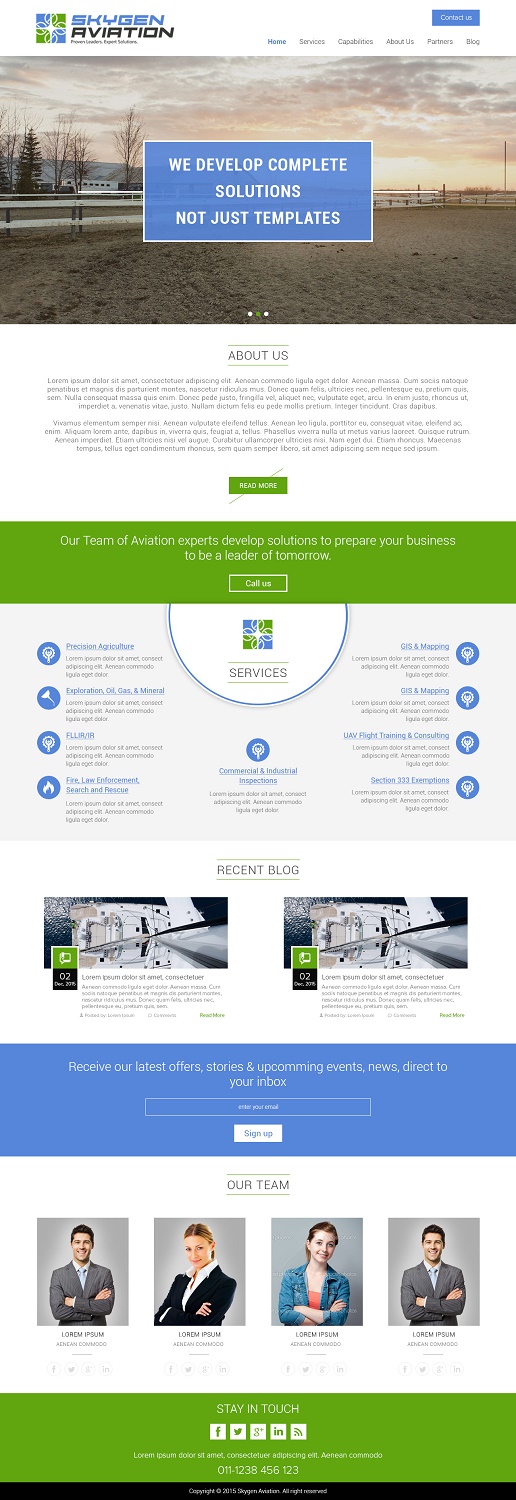 Web Design by Arride Soft for SkyGen Aviation | Design #9528373