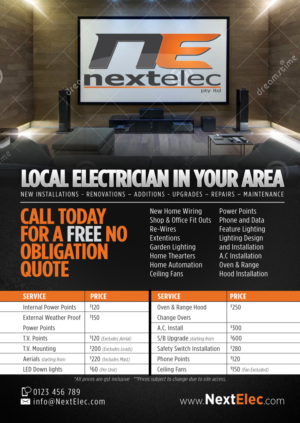 Flyer Design by Brian Ellis for this project | Design: #9575162