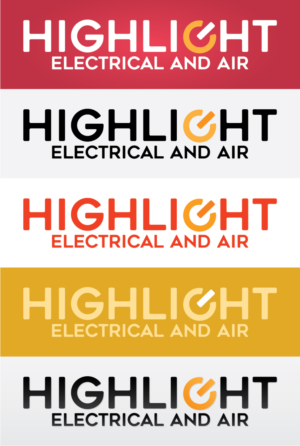 Logo Design by Matt Larkin for Highlight Electrical and Air Services  | Design: #9521122