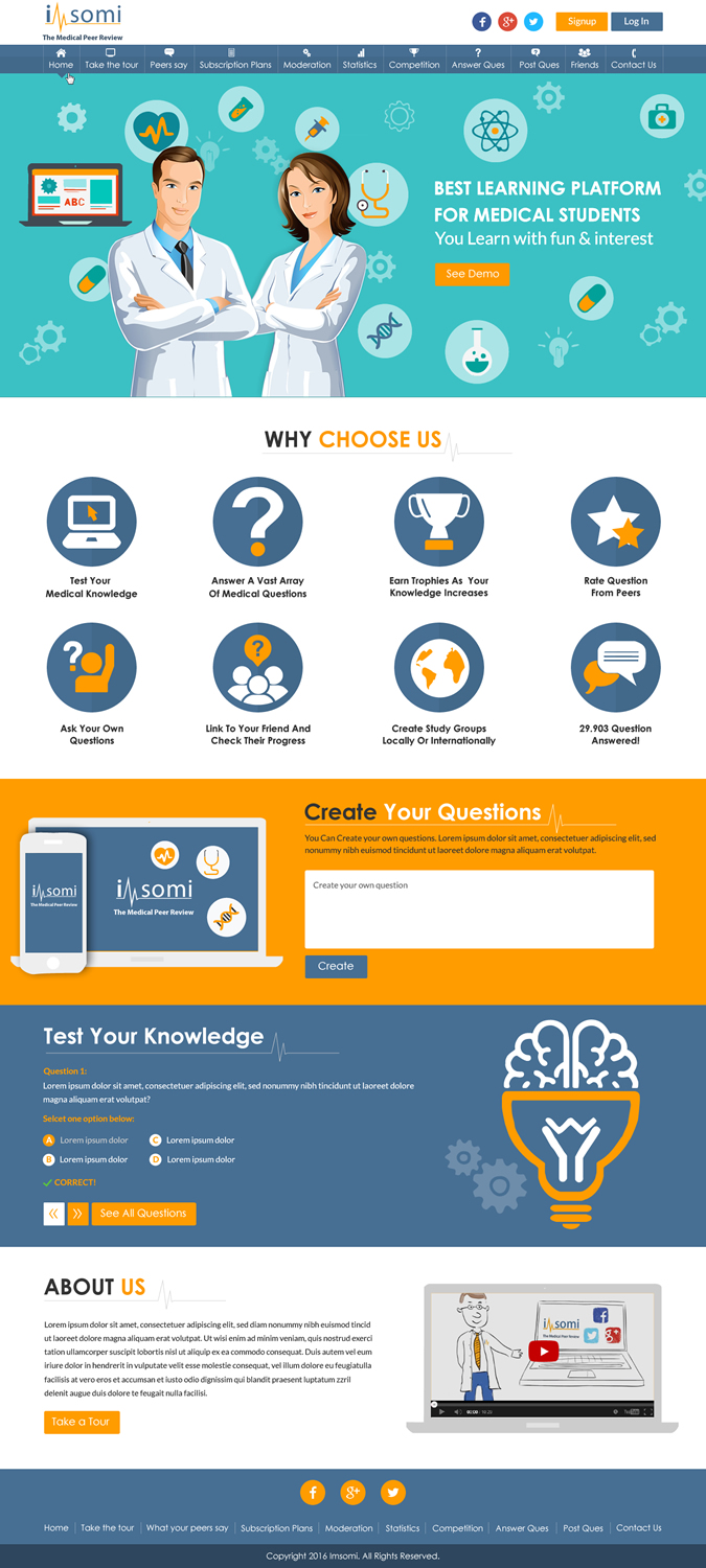 Web Design by Sbss for iMsomi Ltd | Design #9765448