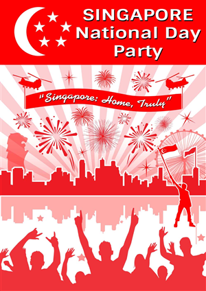 Singapore National Day Party | Poster-Design von NILDesigns
