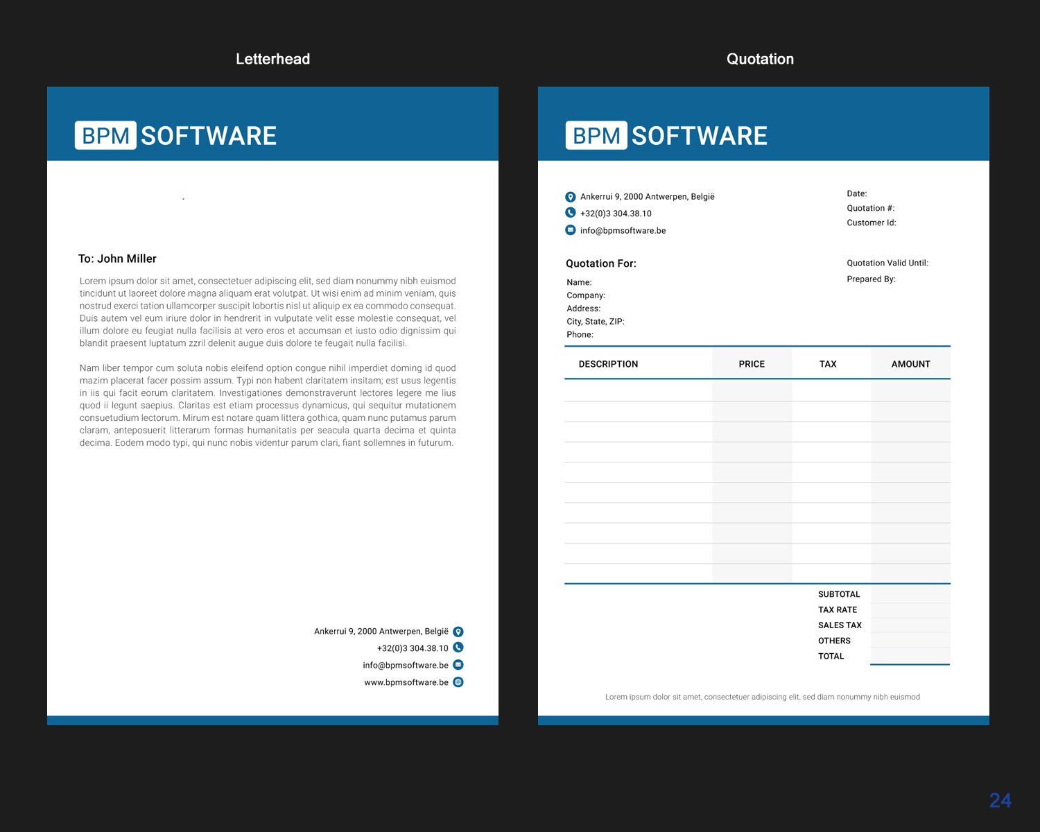 Letterhead Design by uniquedesign10 for BPM Software | Design #9513323