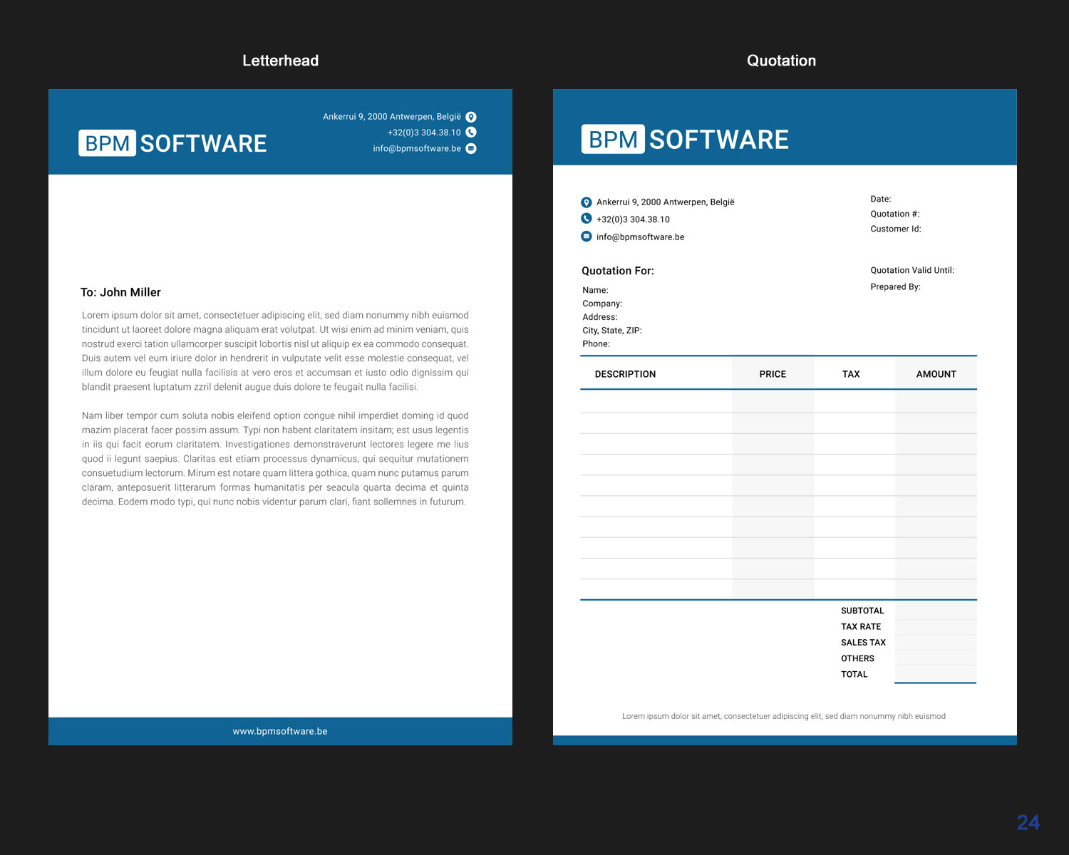 Letterhead Design by uniquedesign10 for BPM Software | Design #9513324