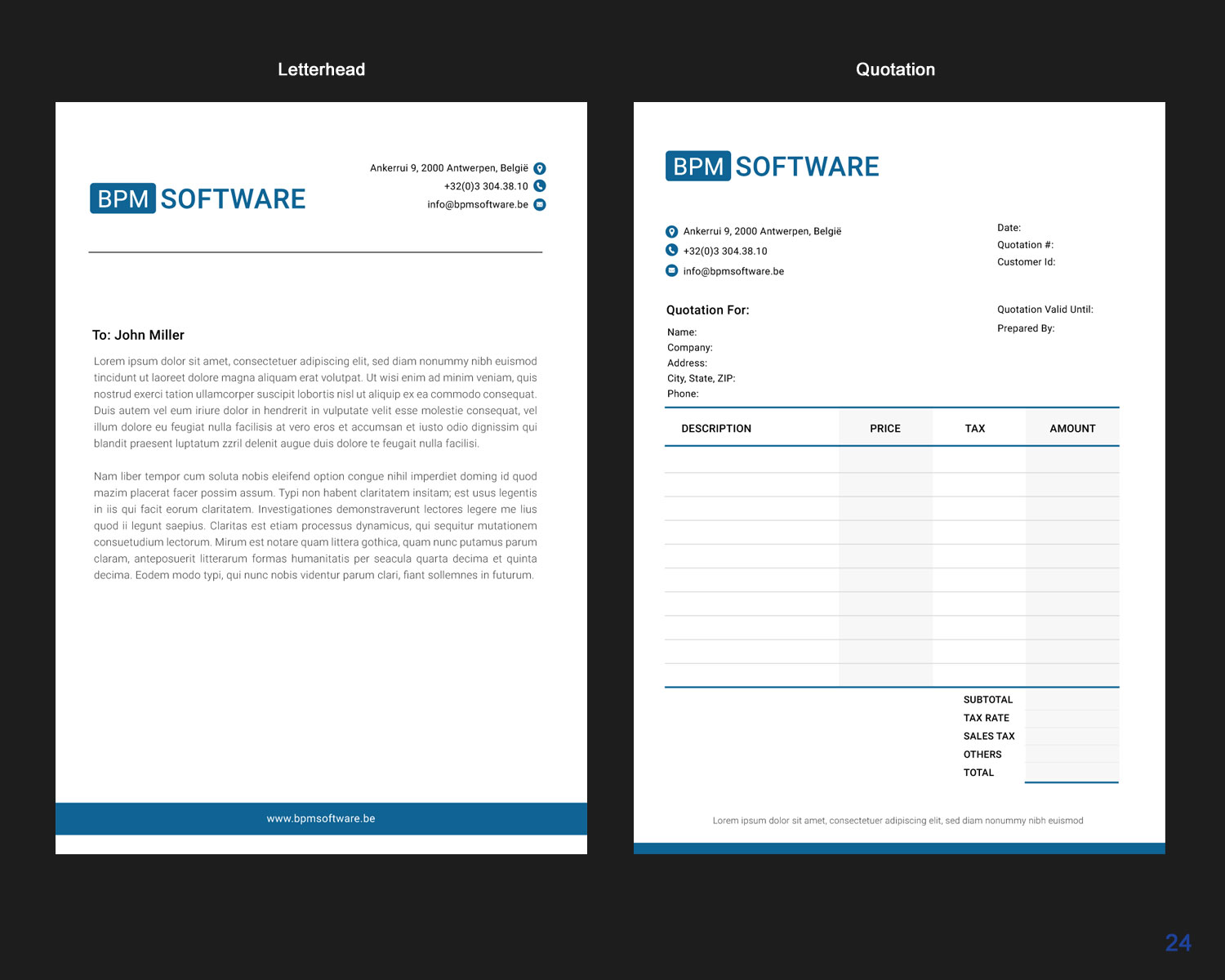 Letterhead Design by uniquedesign10 for BPM Software | Design #9513325