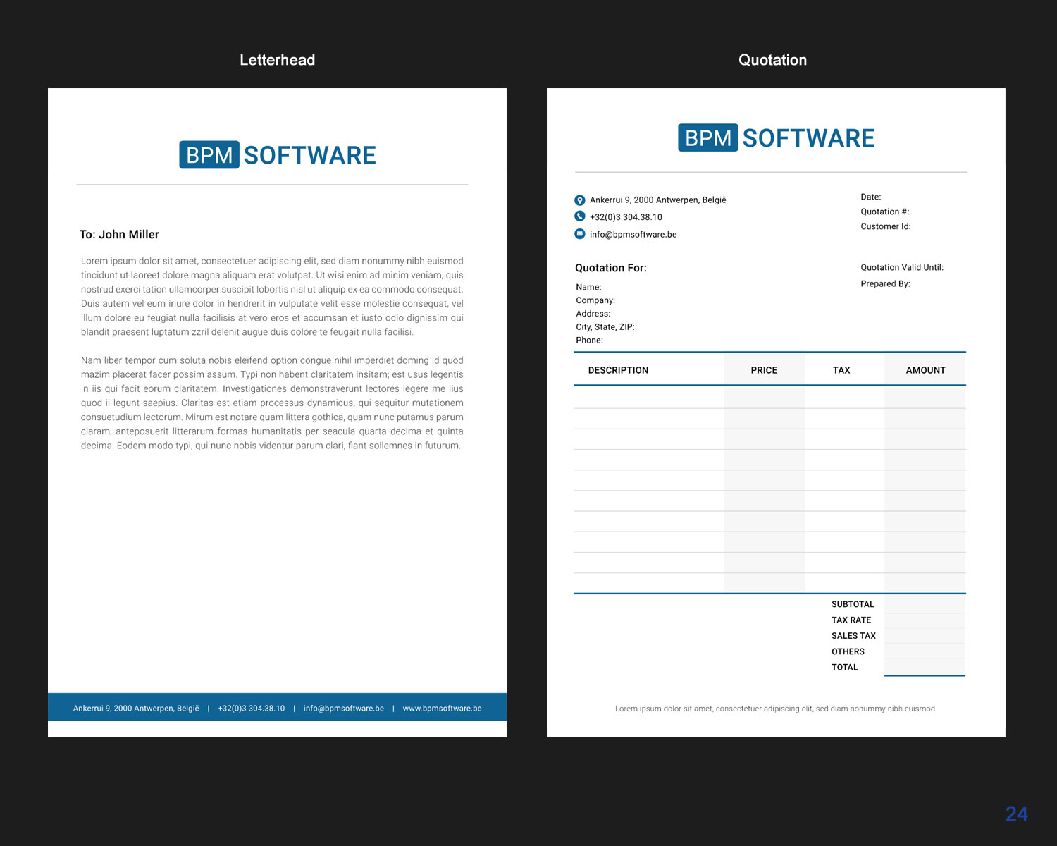 Letterhead Design by uniquedesign10 for BPM Software | Design #9513326
