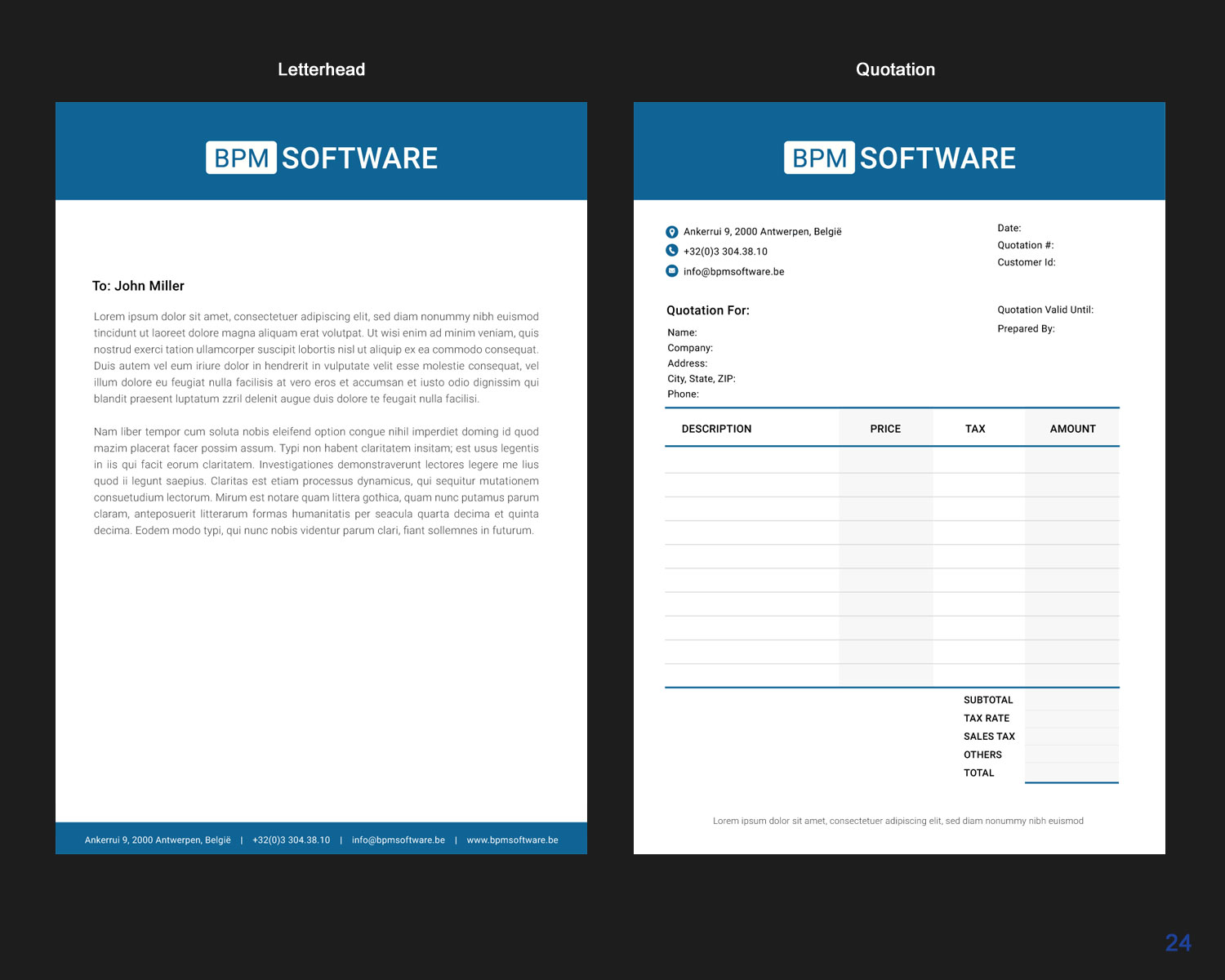 Letterhead Design by uniquedesign10 for BPM Software | Design #9513333