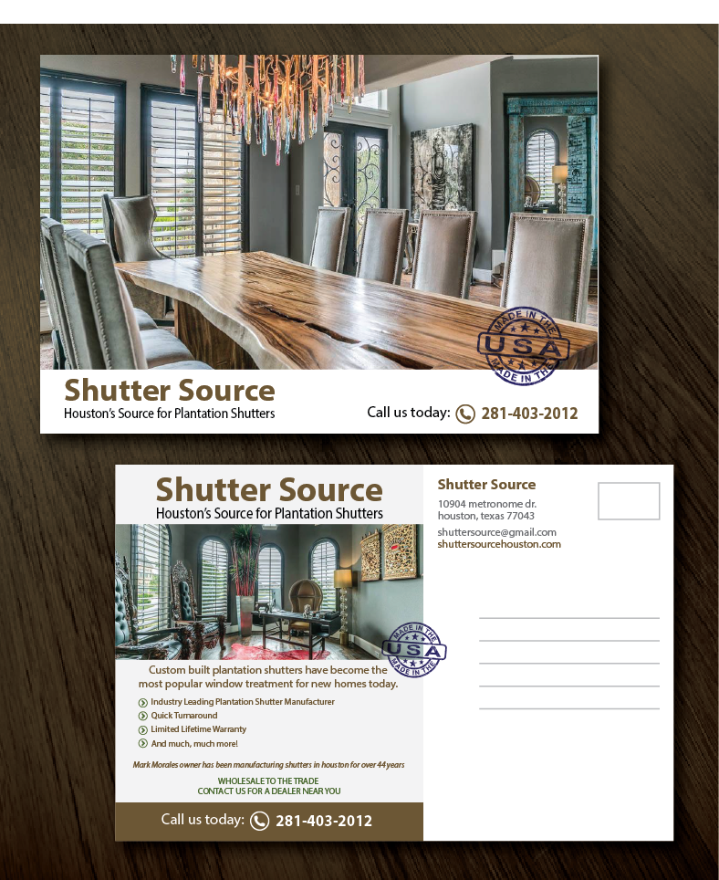 Business Postcard Design for SHUTTER SOURCE by alex989 Design 9529714