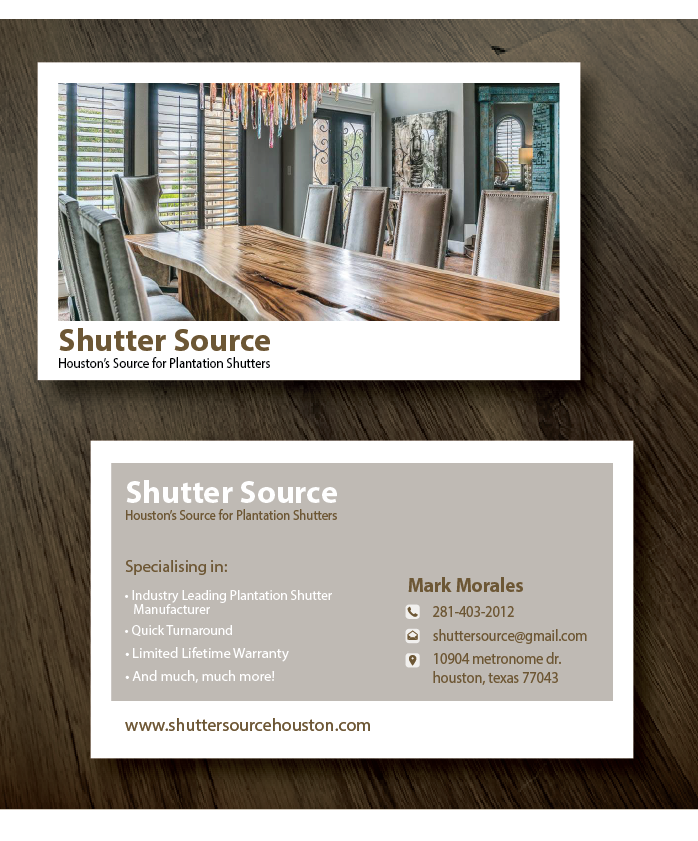 Postcard Design by alex989 for SHUTTER SOURCE | Design: #9532121