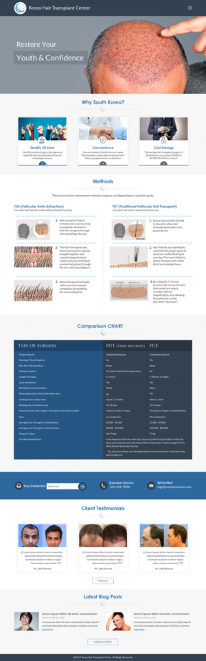 Medical business needs responsive Bootstrap theme design | Web Design by Sbss