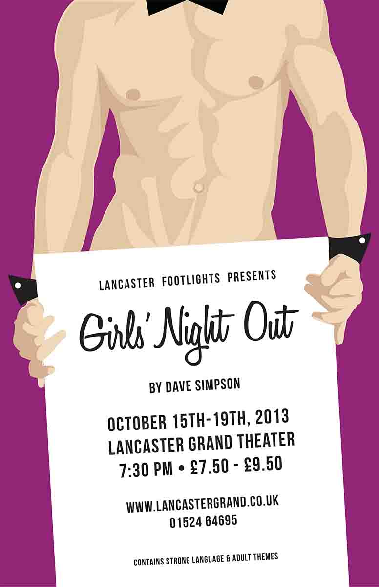 Poster Design by Simple Syrup for Lancaster Footlights | Design #2183622