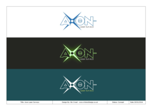 Logo Design by nvisiondesign.co.uk for Axon Laser Surveys Ltd | Design: #9525028