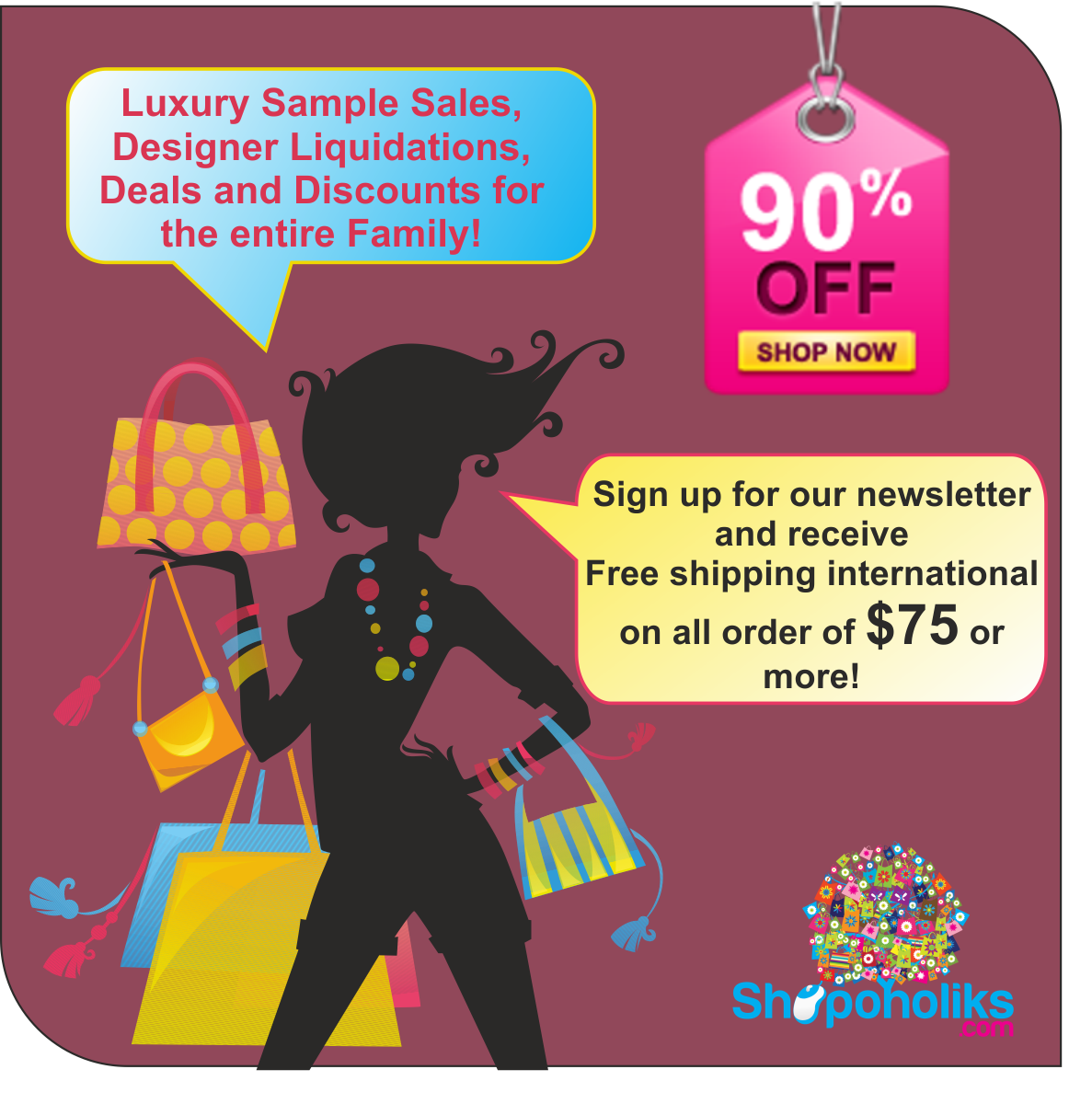 Diseño De Banner Publicitario por Ilze Desaine para Shopoholiks Inc. | Diseño #2102653