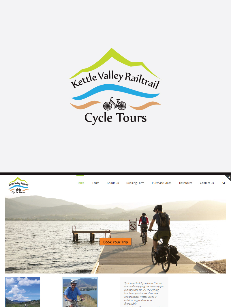 Logo-Design von Logo Xtudio für KVR Outfitters Bike Rentals & Tours | Design #9713941