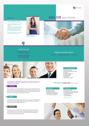 Brochure Design by ayanchy2167 for DSA HR Solutions | Design #9577585