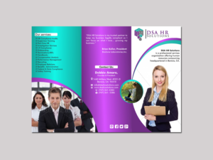 Diseño de Brochure por ecorokerz para DSA HR Solutions | Diseño: #9545428