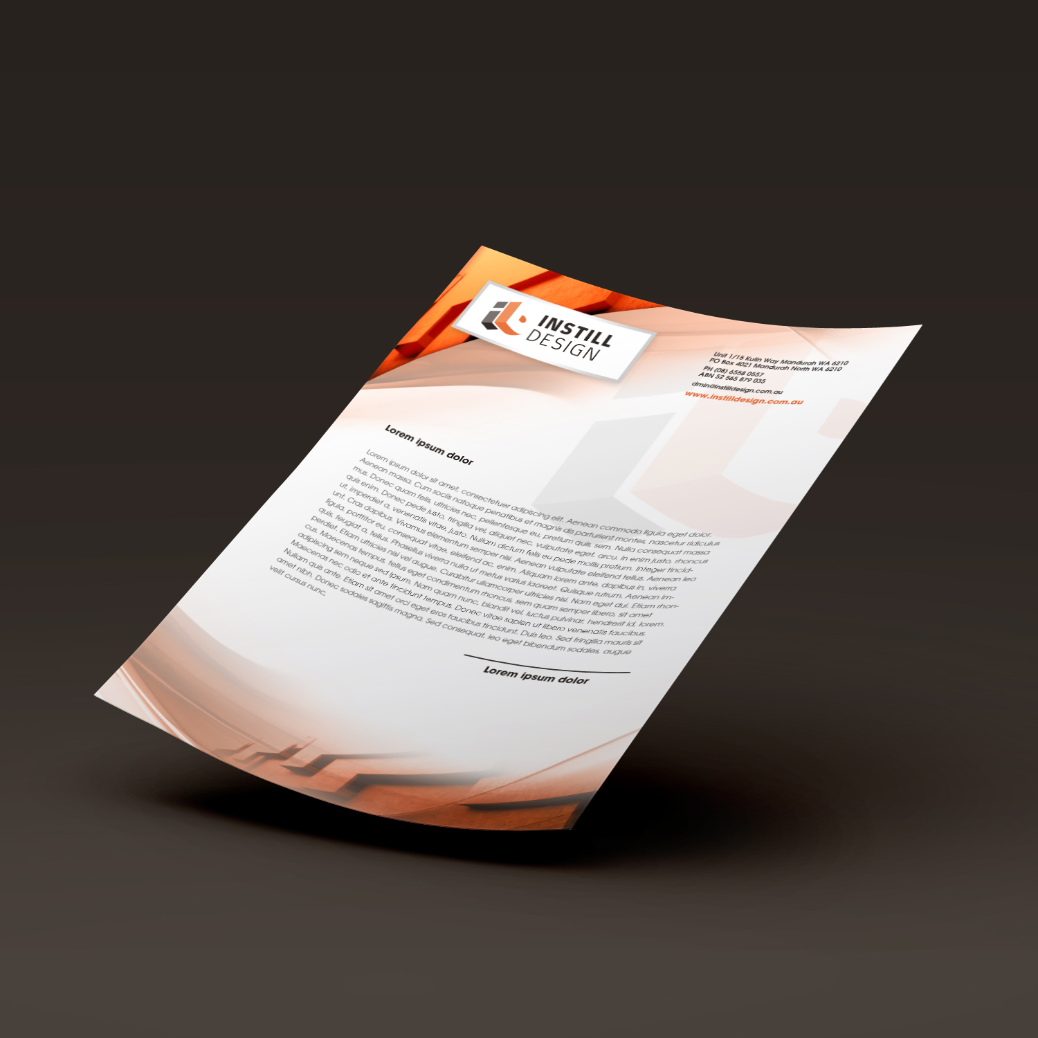 Letterhead Design by jeffdefy for Instill Design & Drafting | Design #9523413