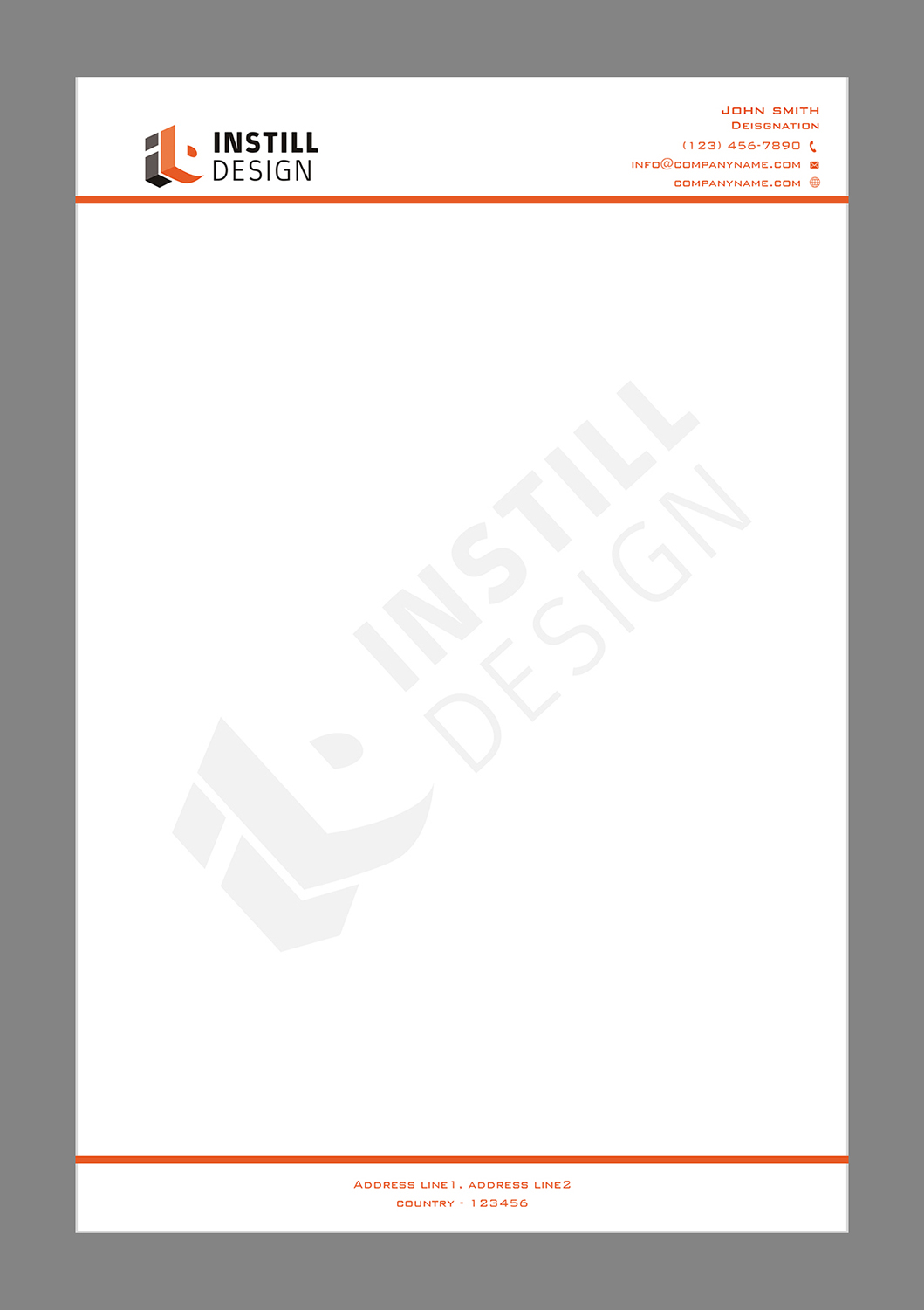 Letterhead Design by Creations Box 2015 for Instill Design & Drafting | Design #9530123