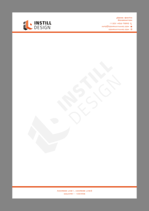Letterhead Design by Creations Box 2015 for Instill Design & Drafting | Design: #9530123