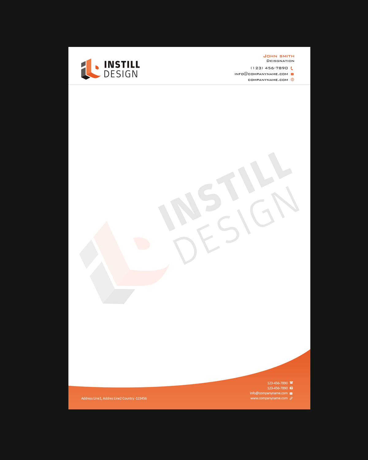 Letterhead Design by Creations Box 2015 for Instill Design & Drafting | Design #9569934