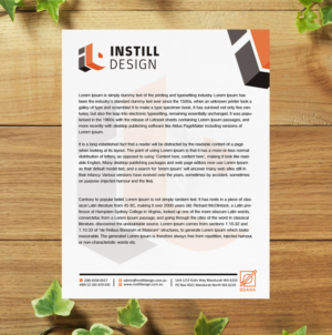 Letterhead Design by SL Designer for Instill Design & Drafting | Design: #9534862