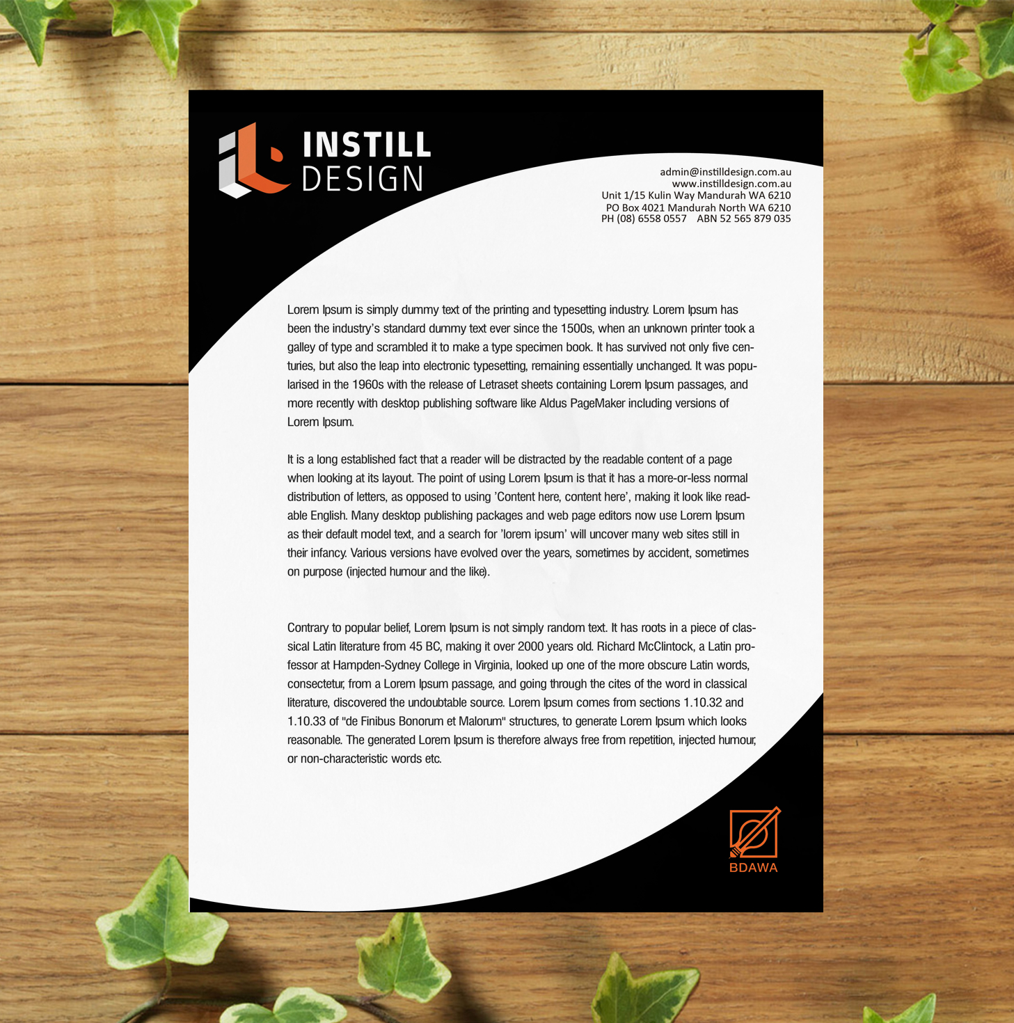 Letterhead Design by SL Designer for Instill Design & Drafting | Design #9534874