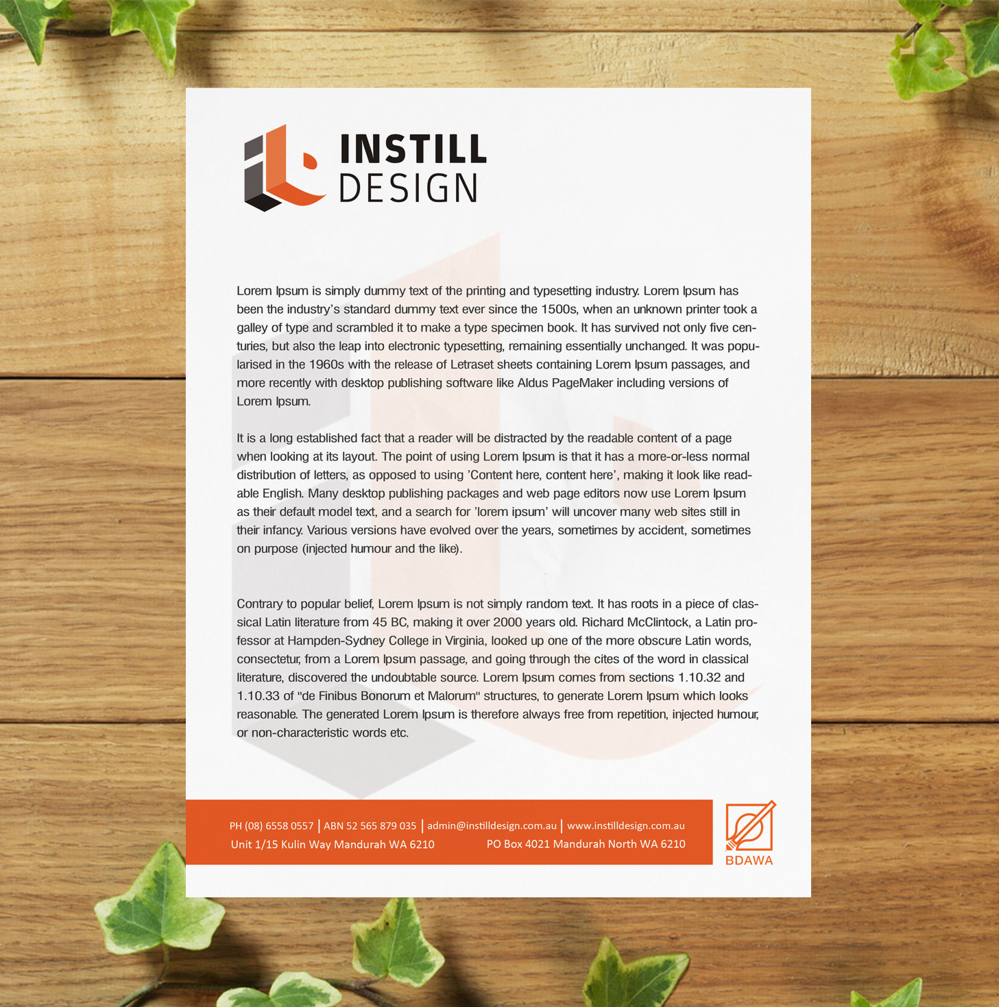 Letterhead Design by SL Designer for Instill Design & Drafting | Design #9534876