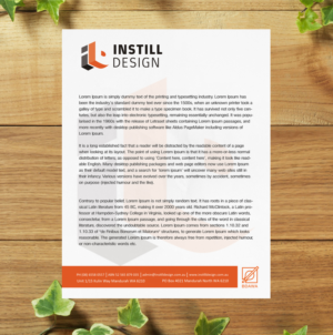 Diseño de Membrete por SL Designer para Instill Design & Drafting | Diseño: #9534876