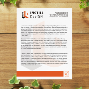 Letterhead Design by SL Designer for Instill Design & Drafting | Design: #9534877