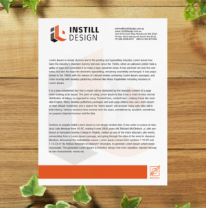 Diseño de Membrete por SL Designer para Instill Design & Drafting | Diseño: #9536067