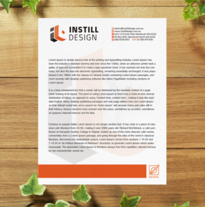Diseño de Membrete por SL Designer para Instill Design & Drafting | Diseño: #9536203