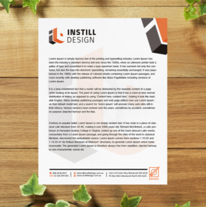 Diseño de Membrete por SL Designer para Instill Design & Drafting | Diseño: #9536326