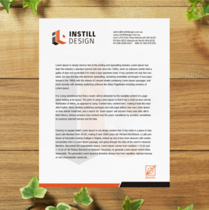 Diseño de Membrete por SL Designer para Instill Design & Drafting | Diseño: #9544313