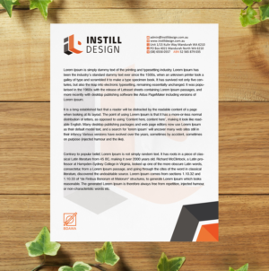Diseño de Membrete por SL Designer para Instill Design & Drafting | Diseño: #9544321