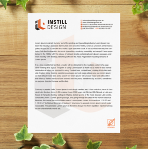 Diseño de Membrete por SL Designer para Instill Design & Drafting | Diseño: #9544322