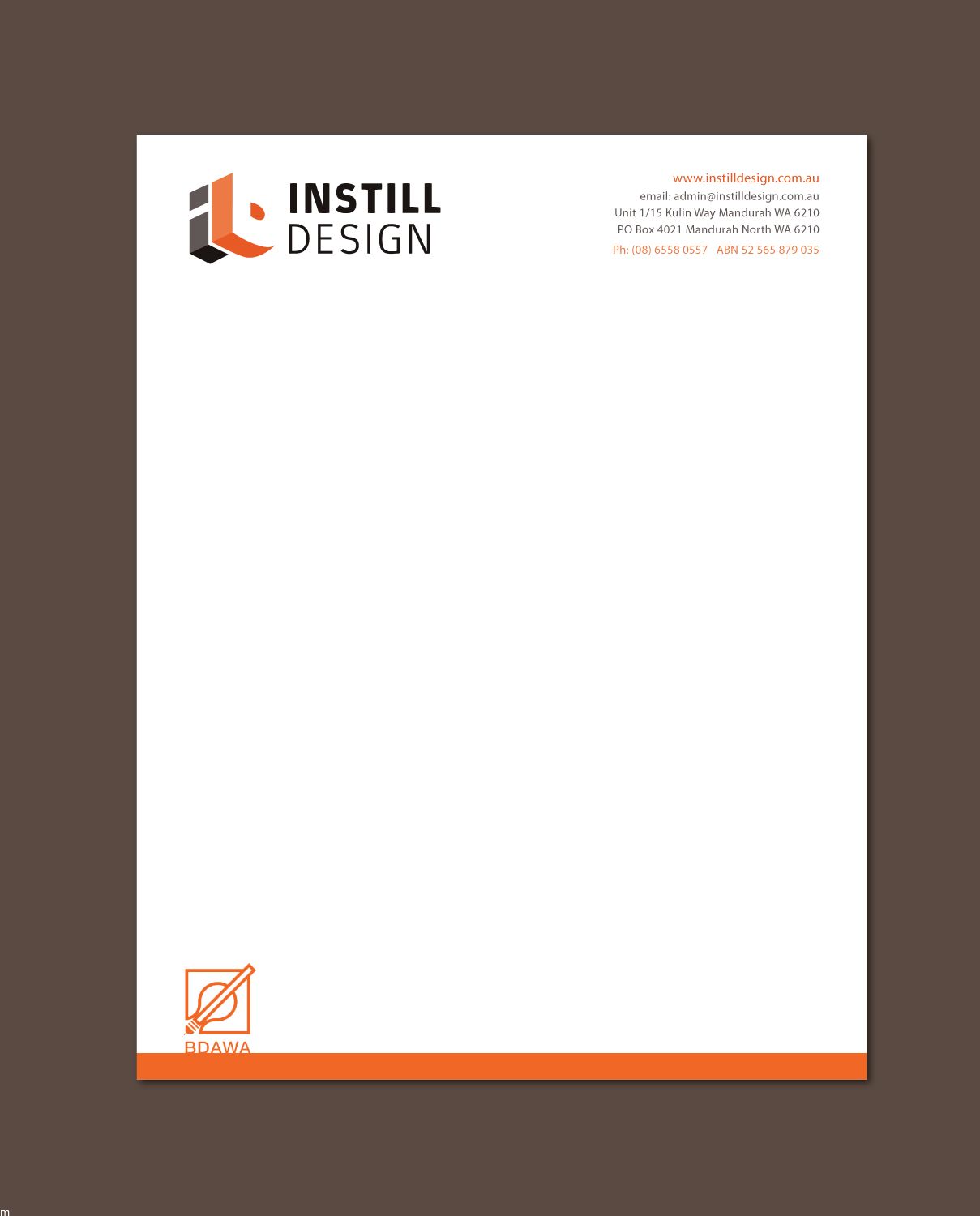 Diseño de Membrete por meet007 para Instill Design & Drafting | Diseño #9537295
